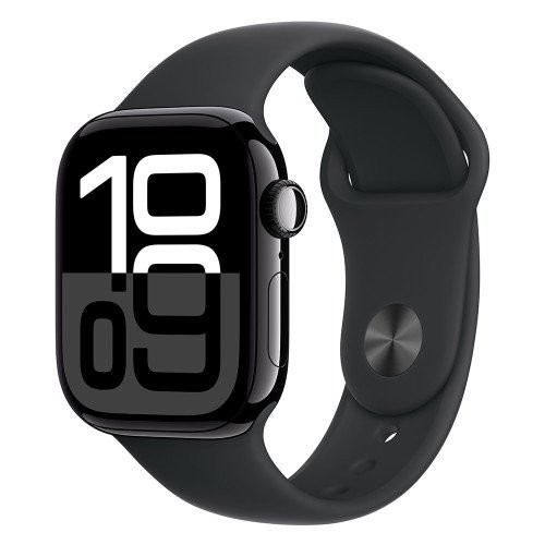 Apple Watch 10 46mm, Aluminum Jet Black/Black Sport Band