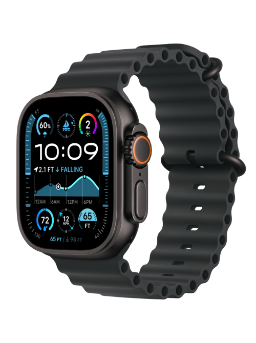 Apple Watch Ultra 2 Ocean Band (2024) Black (Black/Ice Blue/Navy)