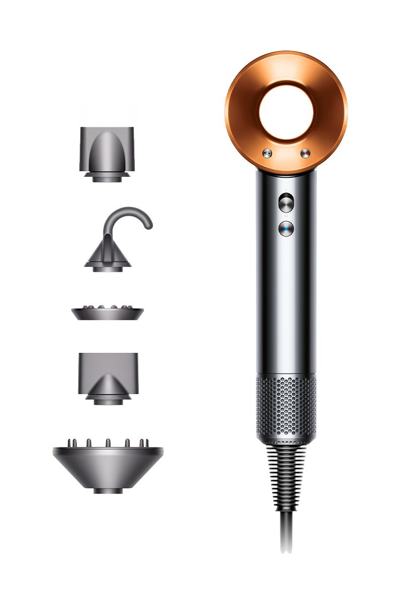 Фен Dyson Supersonic HD08 Nickel/Copper яркий никель/медный